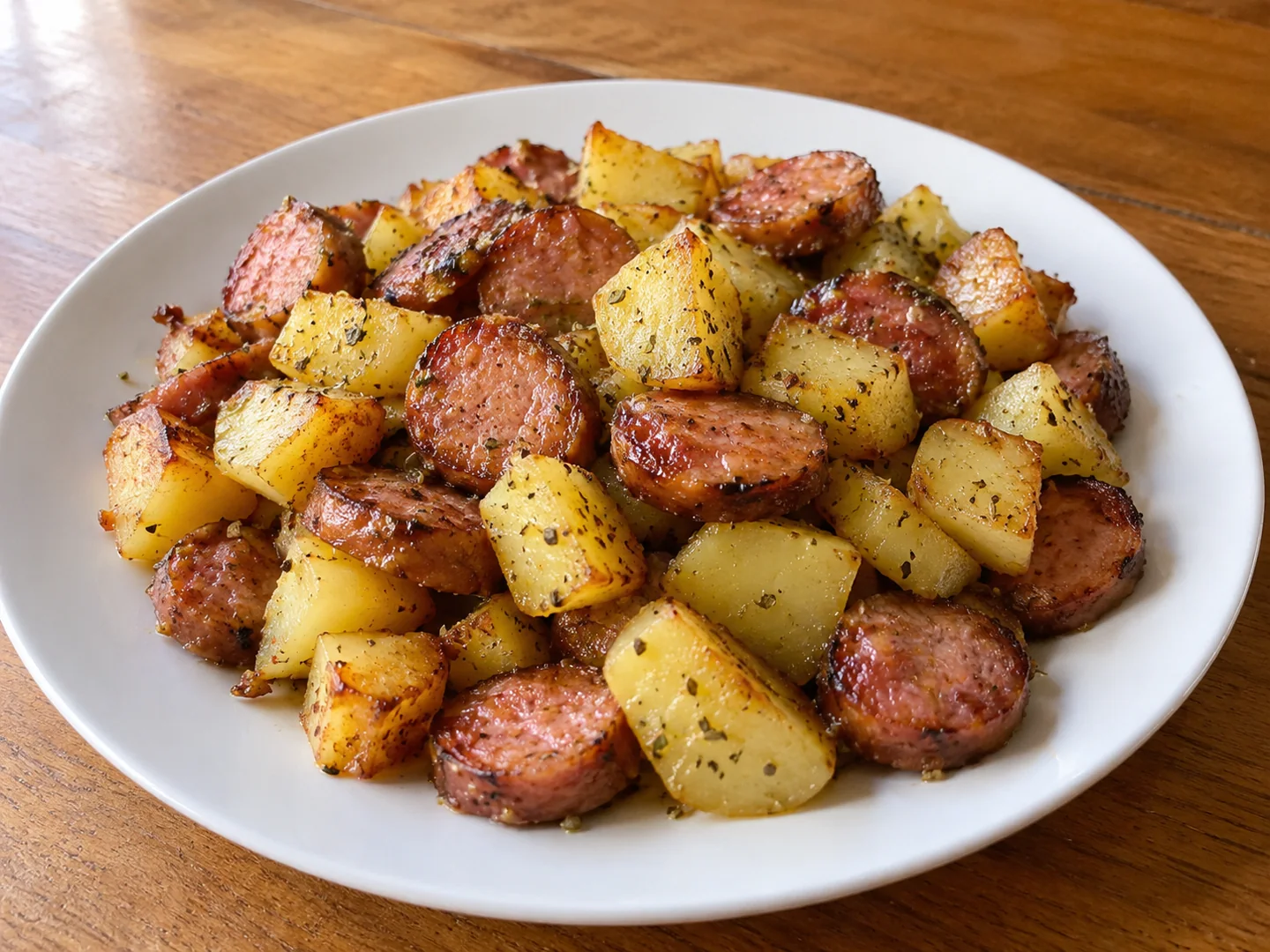 Linguiça com Batatas na Air Fryer