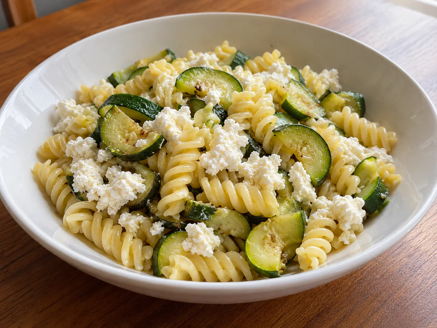 Macarrão com Abobrinha e Ricota