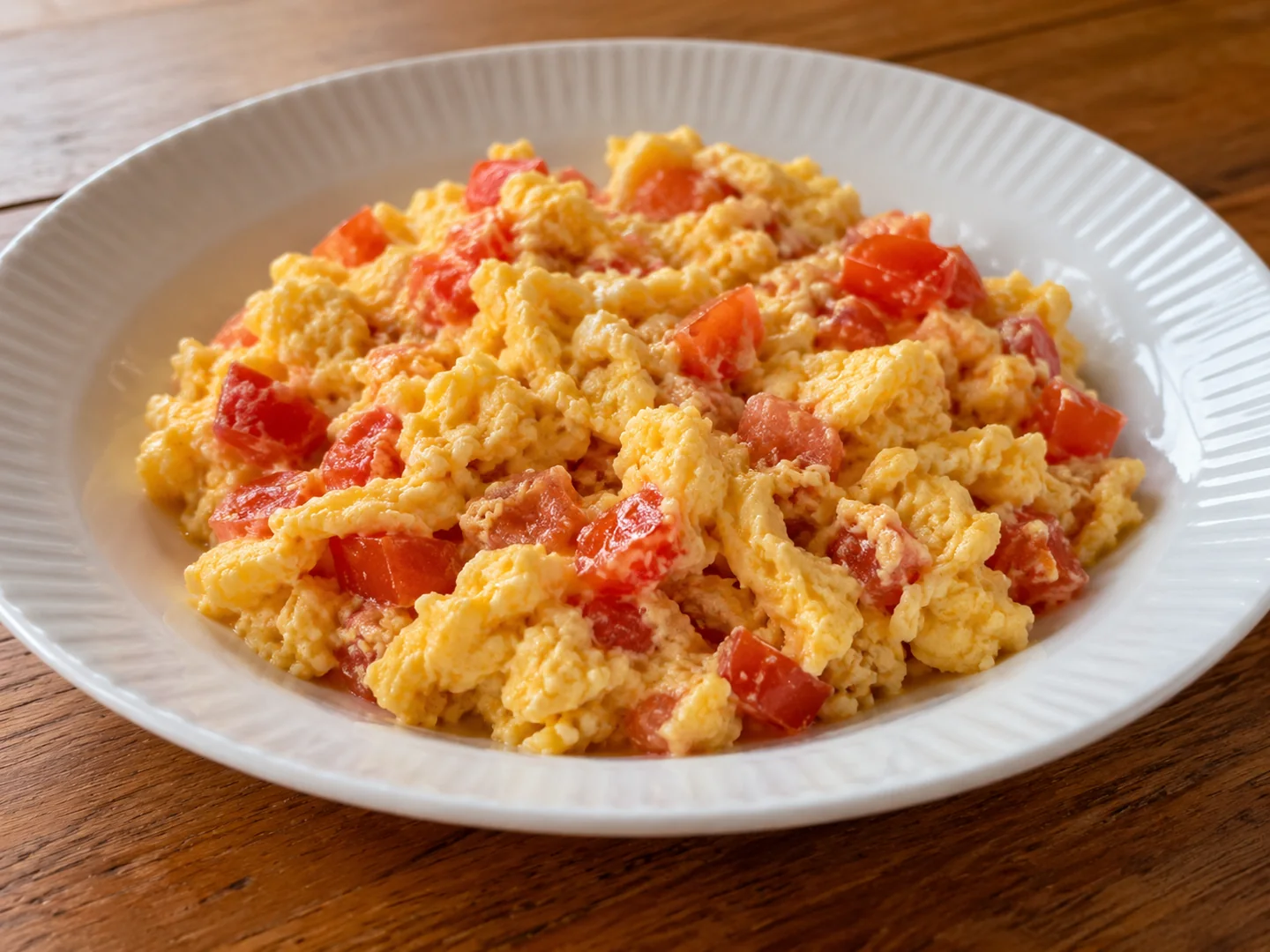 Ovos Mexidos com Tomate