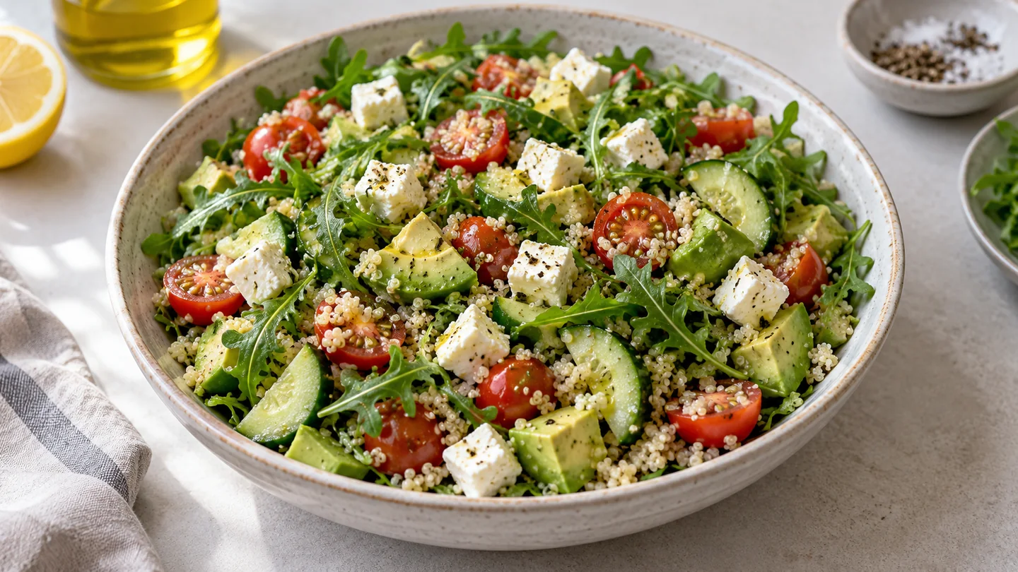 Salada de Quinoa com Abacate